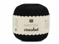 Rico Design Häkel- und Strickgarn Essentials Crochet 50 g, Schwarz