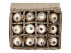 Creativ Company Eier aus Terracotta, Weiss, Verpackungseinheit: 12 Stück