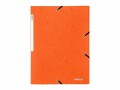 Biella Gummibandmappe A4 Karton, Orange, Typ: Gummibandmappe