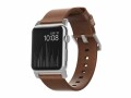 Nomad Lederarmband Modern Strap Apple Watch Braun/Silber, Farbe