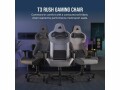 Corsair Gaming-Stuhl T3 Rush (2023) Grau, Lenkradhalterung: Nein