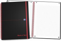 OXFORD    OXFORD Buch Black 'n Red A4 400047654 kariert, 90g