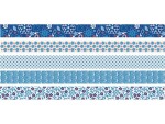 Heyda Washi Tape Blumen Mini Blau, Farbe