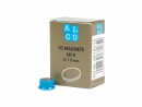 Alco Hakenmagnet Ã˜ 13 mm, 10 StÃ¼ck, Blau, Detailfarbe