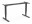 Actiforce Steh- & Sitzgestell Steelforce 400 ohne Tischplatte, Schwarz, Inklusiv Tischplatte: Nein, Material: Stahl (pulverbeschichtet), Gewicht: 29.5 kg, Belastbarkeit: 120 kg, Detailfarbe: Schwarz, Steh- & Sitzgestelltyp: Tischgestell ohne Platte