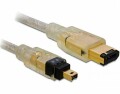 DeLock FireWire-Kabel 400Mbps 6Pin-4Pin 2 m, Datenanschluss