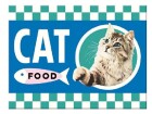 Nostalgic Art Haftmagnet Cat Food 1 Stück, Blau/Weiss, Detailfarbe