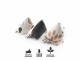 CanadianCat Katzenminze-Spielzeug Mini-Pyramiden, 3er Set, Beige