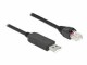DeLock Anschlusskabel USB-A zu RS-232 RJ45, 50 cm