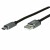 Bild 1 Roline USB-A-C, Datenkabel 11.02.9027 Black/Sil, ST/ST, USB 2.0 0.8m