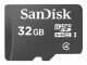 SanDisk - Flash memory card - 32 GB - Class 4 - microSDHC - black