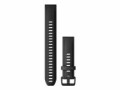 GARMIN Armband QuickFit, 20 mm Silikon/Schwarz, Farbe: Schwarz