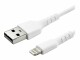 STARTECH .com 6 ft(2m) Durable White USB-A to Lightning Cable
