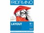 Fabriano Zeichenblock Layout A3, 70 Blatt, Papierformat: A3