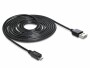 DeLock USB 2.0-Kabel EASY-USB USB A - Micro-USB B