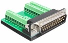 DeLock Adapter DB25 - Terminalblock cm, Datenanschluss Seite