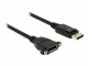 DeLock Kabel zum Einbau DisplayPort - DisplayPort, 1 m