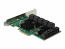 DeLock PCI-Express-Karte 16 Port SATA, Datenanschluss Seite B