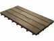 Florco Balkon-& Terrassenplatten Esche XL, 4 Latten glatt, 6