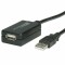 Bild 0 VALUE USB 2.0 Verlängerung - aktiv, mit Repeater - schwarz, 12 m