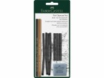 Faber-Castell Zeichenkohle Charcoal Pitt 10-teilig, Strichstärke