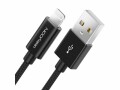 deleyCON USB 2.0-Kabel USB A - Lightning 1 m