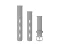 GARMIN Schnellwechsel-Armband 20 mm, Silikon, Farbe: Grau, Silber