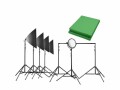 Walimex Pro Dauerlicht Pro Video Greenscreen Set Profi