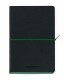 AURORA    Notizbuch Softcover         A5 - 2396TESG  schwarz/grün, liniert   192 S.