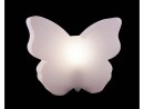 8 Seasons Design Gartenlicht Solar Shining Butterfly 40 cm, Weiss