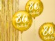 Partydeco Folienballon 80th Birthday Gold/Weiss, Packungsgrösse: 1