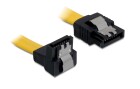 DeLock SATA3-Kabel gelb, unten gewinkelt, 70 cm, Datenanschluss