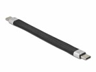 DeLock USB 2.0 Flachbandkabel C-C 13 cm
