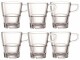 Leonardo Kaffeetasse Senso 250 ml, 6 Stück, Transparent, Material