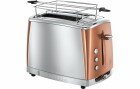 Russell Hobbs Toaster Luna Copper Silber, Detailfarbe: Silber, Toaster