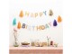 Rico Design Girlande Happy Birthday 3 m, Mehrfarbig, Materialtyp