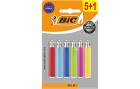 BIC Reibradfeuerzeug J25 Mini, Mehrfarbig, 5+1er-Pack, Typ