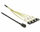 DeLock SAS-Kabel SFF-8643 - 4xSATA 50 cm, Datenanschluss Seite