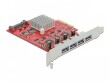 DeLock PCI-Express-Karte 90481 4x USB-A