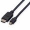 Bild 0 Roline Mini DisplayPort - HDMI Verbindungskabel - 2 m - 2K - Schwarz