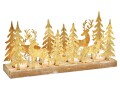G. Wurm Adventskranz Winterwald für 4 Kerzen, Gold, Material