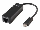 V7 Videoseven V7 - Netzwerkadapter - USB-C - GigE - Schwarz