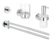 GROHE Badezimmer-Set Essentials Chrom, 4 in 1, Befestigung