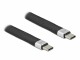 DeLock USB 2.0 Flachbandkabel C-C 13 cm