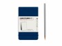 Leuchtturm Notizblock Reporter A6, Dotted, Marine, Detailfarbe: Rosa