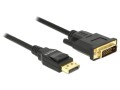DeLock Kabel DisplayPort - DVI-D, 2m 4K/30Hz, passiv, Kabeltyp