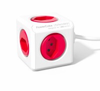 POWERCUBE Socket extend red 66.7790RD 5xT.13,1.5m cable, Kein