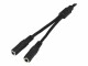 StarTech.com - Slim Stereo Splitter Cable - 3.5mm Male to 2x 3.5mm Female
