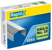 RAPID     RAPID Heftklammern RK8/6 24873600 verzinkt 1050 Stück