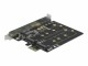 Bild 7 DeLock Host Bus Adapter PCIe x1 Karte zu 2x